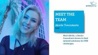 Photo of Akvile with text: "Meet Akvile, a Senior Consultant driven to find tailored solutions for EHS challenges."