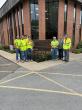 Workers standing outside of Elco Covia plant