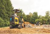 E25X Electric Mini Excavator in use
