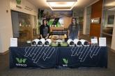 Wesco employees green new hires.
