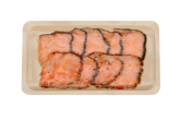 Cold smoked salmon packaged for retail sale in a grocery store