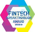 "Fintech Breakthrough Award 2023" badge