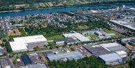 bird's eye view of manufacturing site