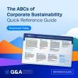 G&A's ABCs of Corporate Sustainability Quick Reference Guide