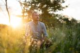 Tim Clemens in a field.