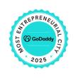 GoDaddy Most Entrepreneurial City 2025.