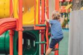 child playing on playground