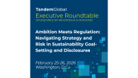 Tandem Global Releases Executive Roundtable Summary on Navigating Strategy and Risk in Sustainability Goal-Setting and Disclosures