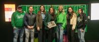 Members of the Eagles Autism Foundation, the Tork Coalition for Inclusive Hygiene, and the Philadelphia Eagles organizations meet at Lincoln Financial Field to plan the restroom upgrade execution. 