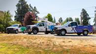 Comcast utility trucks