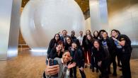 A group of people posed for a selfie.