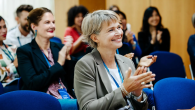 Group of people attending a conference.