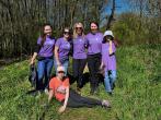 Poznan volunteers at the “Green Walk Around the Block” event.