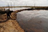 Oil field spill