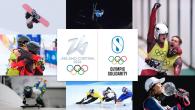 Collage of photos of Olympic athletes competing in their sports