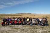 group of native Americans in desert