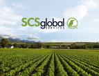 SCS Global Services logo over image of field