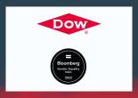 DOW Logo and Bloomberg logo