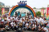 More than 50 employees from AEG and its Southern California business divisions including AXS, AEG Presents, Crypto.com Arena, Dignity Health Sports Park, the LA Galaxy, LA Kings, marched at the LA Pride parade.