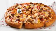 Pizza with Beyond Meat topping