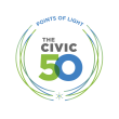 Points of Light Civic 50 Logo