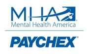 Mental Health America and Paychex logos