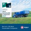 Barron's 100 Most Sustainable Companies with Republic Services truck