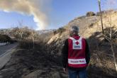 American Red Cross Disaster Relief representative in LA fire area