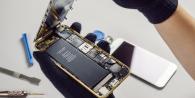 Phone being repaired