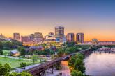 Richmond skyline at sunset