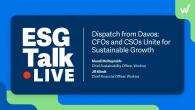 ESG Talk Live: Dispatch from Davos. CFO's and CSO's Unite for Sustainable growth.