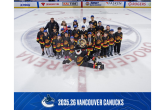 Salish Storm youth hockey team on the ice