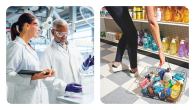 Science in action: two scientists shown in white lab coats.