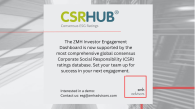 ESG Performance Data Partnership with ZMH Advisors and CSRHub
