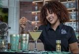 Bartender making drinks