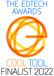 "THE EDTECH AWARDS COOL TOOL FINALIST 2022" with logo