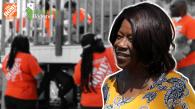Nedra Wilson and Home Depot Volunteers.