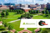 UAB campus with Regions Bank logo
