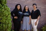 From left to right: 24/7 Blac leaders Joy Briscoe (Executive Director), Sharina Sallis (President) and Reshonda Young (Accelerator Director)