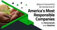 Wesco is honored to be named one of America's Most Responsible Companies by Newsweek and Statista.