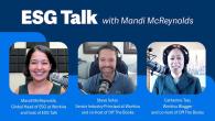 ESG Talk with Mandi McReynolds. Steve Soter and Catherine Tsai are shown.