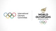 IOC logo alongside logo for World Olympians Association