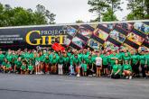 Group picture of volunteers at Back to School event