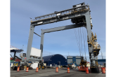 Hybrid Diesel-Electric RTG Crane at DP World's Prince Rupert Container Terminal