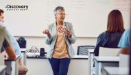 teacher in front of a classroom