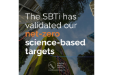 "The SBTi has validated our net-zero science-based targets"