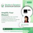 Double the Donation, Amplify Your Mission event poster
