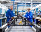 Two people at work