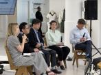 Speakers at Fast Retailing event in New York City