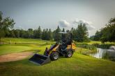 Tractor on a golf course